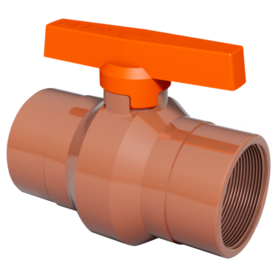 Registro de Esfera Solda X Rosca Marrom - 50 x 1.1/2" - 1 unidade