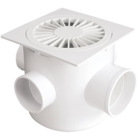 Caixa Sifonada Redonda com Grelha Inox Anti-Insetos