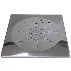 Grelha Quadrada Fecho Inox 150x150x4,8mm