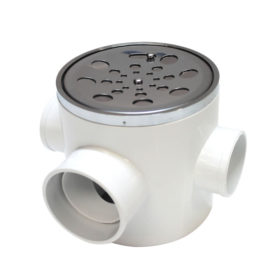 Caixa Sifonada Redonda com Grelha Inox Anti-Insetos