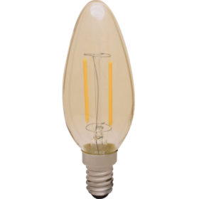 Lâmpada LED Vela Filamento 2W E14