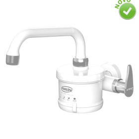 Torneira Elétrica Bica Horizontal Plus Branca/Cromada